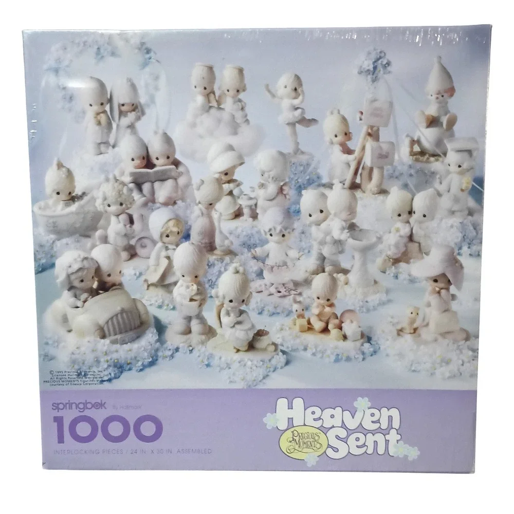1995 Springbok Precious Moments Heaven Sent 1000 Pc Puzzle Collectors Series